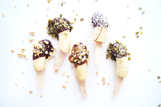 How To Make Frozen Chocolate Banana Popsicles