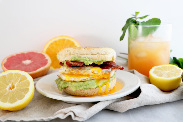 Breakfast Sandwich & Orange Grapefruit Juice