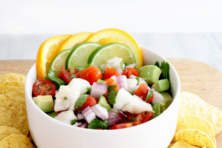 Lime Orange Halibut Ceviche