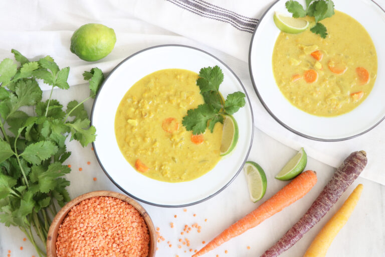 COCONUT TURMERIC LENTIL SOUP