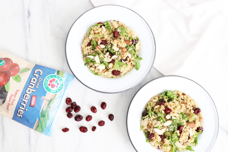 Easy, Cranberry, Orange Quinoa Salad