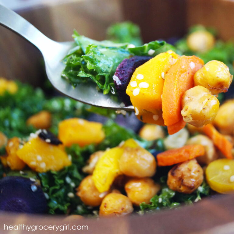 Crispy Chickpea Kale Salad