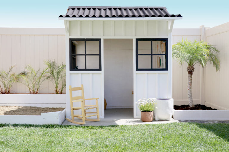 DIY Coastal Farmhouse Playhouse