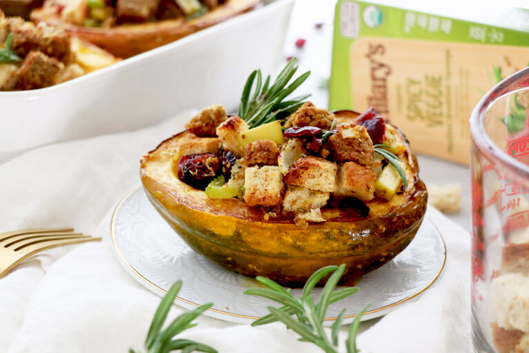 Apple Veggie Sausage Acorn Squash
