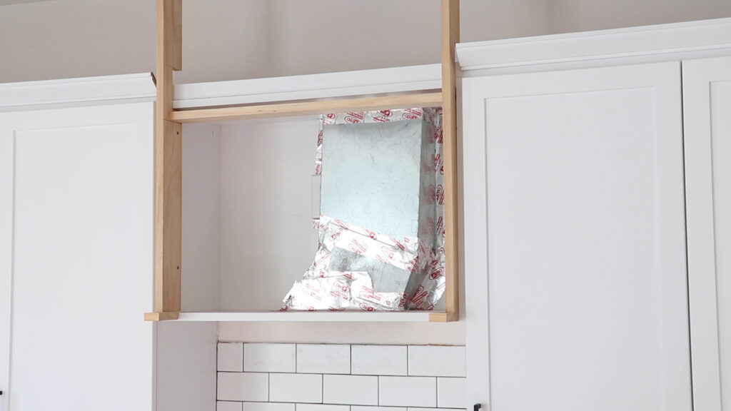 Kitchen Cabinetry with new wood framing