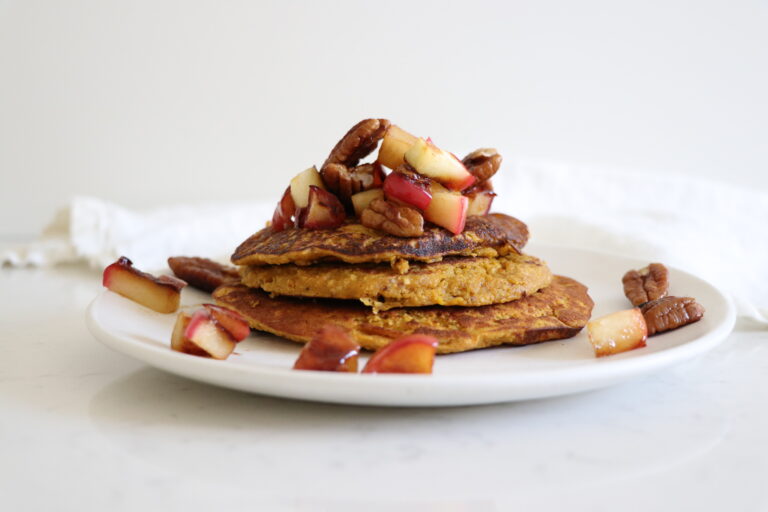 Gluten-Free Carrot Apple Maple Pancakes