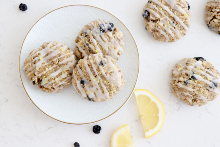 Lemon Blueberry Breakfast Cookies