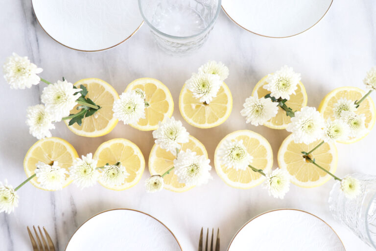 EASY LEMON CENTERPIECE | DIY & LIFESTYLE