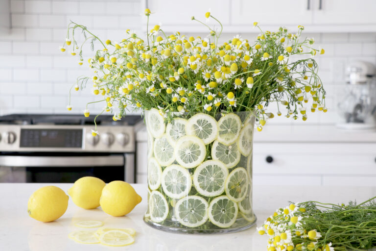 How To Make A Lemon Floral Vase