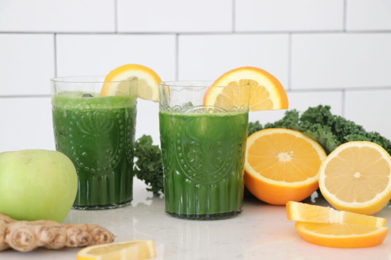 Simple Lemon Orange Green Juice