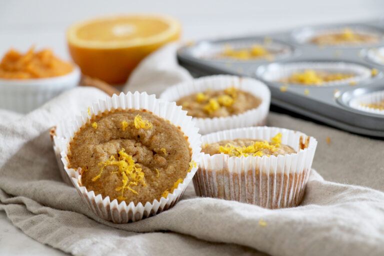 Orange Cinnamon Sweet Potato Muffins
