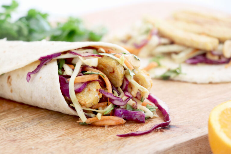 Orange Ginger Peanut Wraps