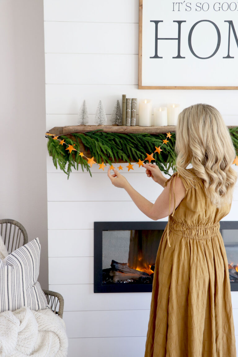 Orange Peel Star Garland