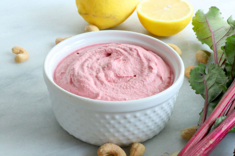 LEMON CASHEW BEET DIP