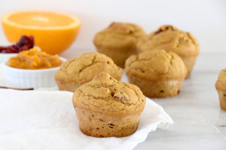 PUMPKIN ORANGE CRANBERRY MUFFINS