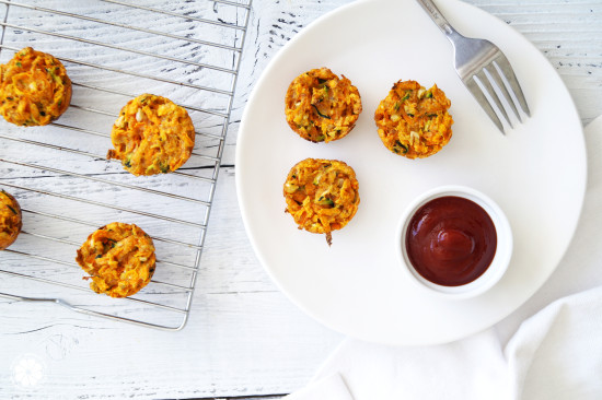 Zucchini Sweet Potato Tots