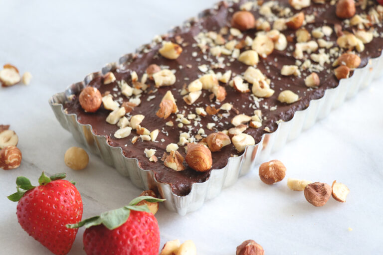 CHOCOLATE HAZELNUT TART | GF, VEGAN