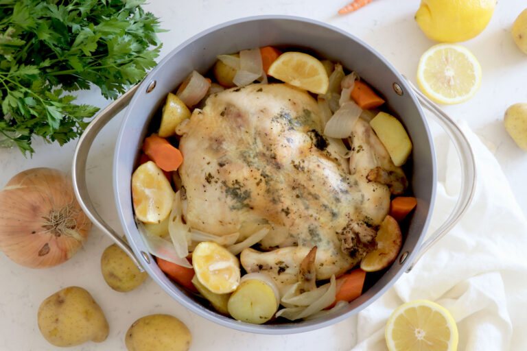 Juicy Lemon Upside Down Chicken