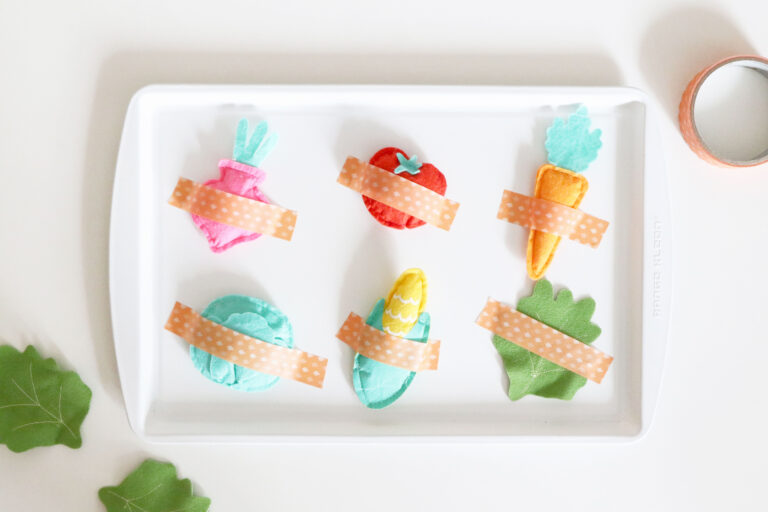 Veggie Harvest – Easy, DIY Toddler Activity