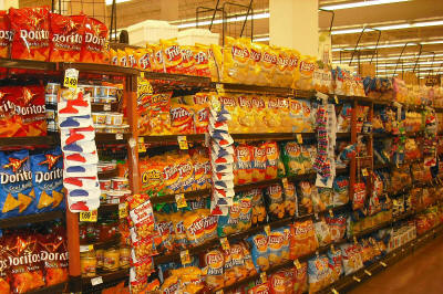 Grocery Store Chip Shelving